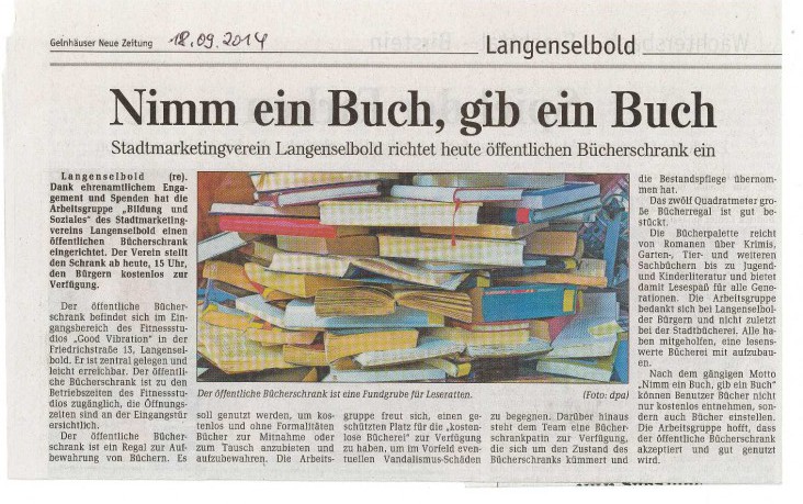 140919_Clipping GNZ Bücherschrank